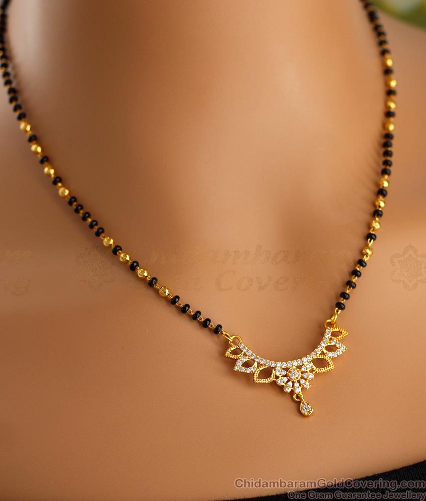 New Model Short Mangalsutra Design Diamond Pendant With Earring SMDR2333 New Model Short Mangalsutra Design Diamond Pendant With Earring SMDR2333