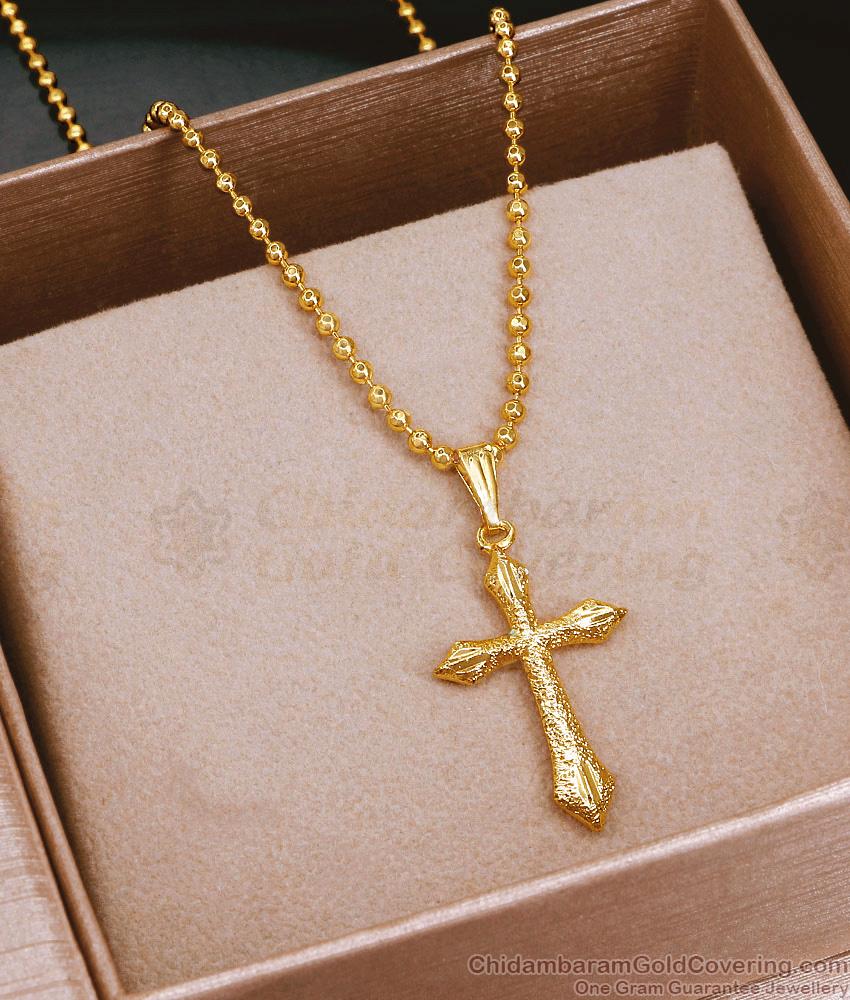 Buy Plain Cross Pendants Online 1 Gram Gold Jewellery SMDR2349 Buy Plain Cross Pendants Online 1 Gram Gold Jewellery SMDR2349