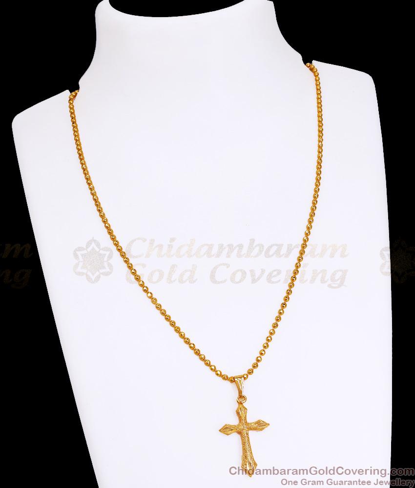 Buy Plain Cross Pendants Online 1 Gram Gold Jewellery SMDR2349 Buy Plain Cross Pendants Online 1 Gram Gold Jewellery SMDR2349