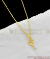 Daily Wear Unique Gold Pendant Chain For Girls SMDR238