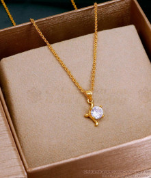 Zodiac Sign Sagitario Pendant White Stone Necklace SMDR2418
