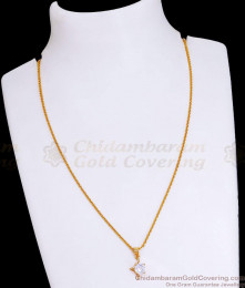 Zodiac Sign Sagitario Pendant White Stone Necklace SMDR2418