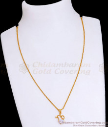 Buy White Stone Aquarius Pendant With Thin Chain SMDR2419 Buy White Stone Aquarius Pendant With Thin Chain SMDR2419