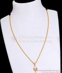 Scorpio Sign Gold Plated Pendant Chain For Everyday Wear SMDR2423 Scorpio Sign Gold Plated Pendant Chain For Everyday Wear SMDR2423