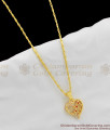 Valentines Special White CZ Stone Pendant For Girls SMDR243