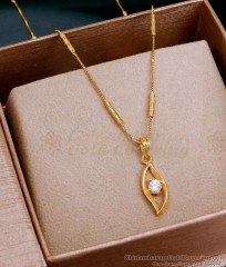 New Model Gold Pendant Chain White Stone Eye Design SMDR2440 New Model Gold Pendant Chain White Stone Eye Design SMDR2440