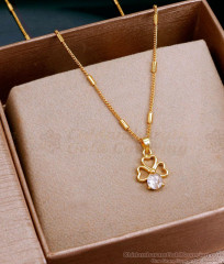 Flower Design Light Weight Gold Pendant Chain With Price SMDR2452 Flower Design Light Weight Gold Pendant Chain With Price SMDR2452