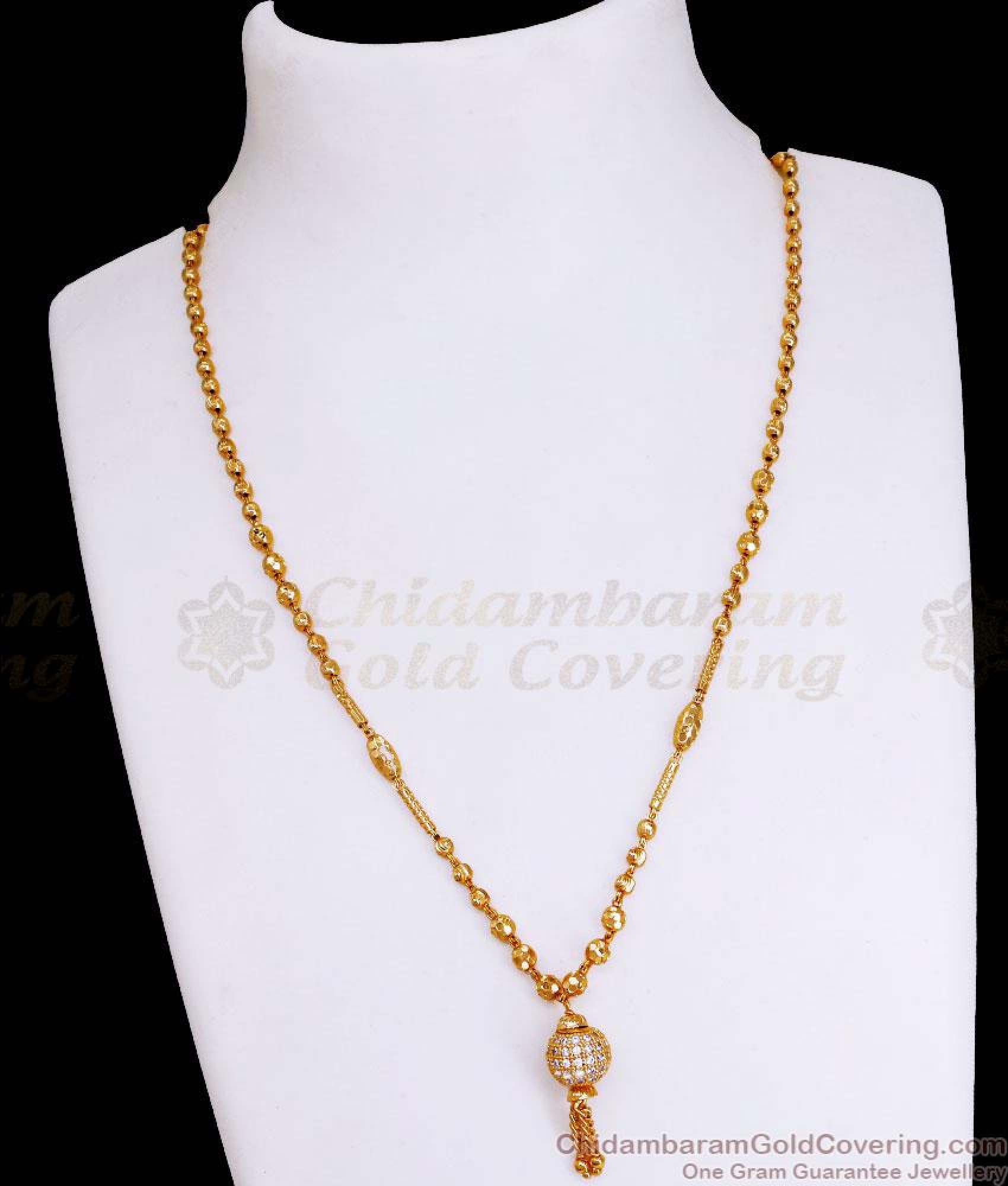 thumbnail image 2 of Stainless Steel Gold Color Ball Chain – 24" Long, 2.4mm – Perfect For Charms & Pendants 2 of 5
