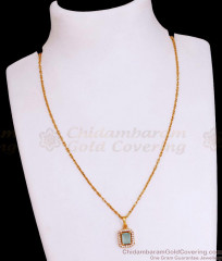 Stunning Green Stone Gold Necklace Designs For Daily Wear SMDR2494 Stunning Green Stone Gold Necklace Designs For Daily Wear SMDR2494
