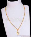 New Model Gold Ad Stone Pendant Chain For College Wear SMDR2506 New Model Gold Ad Stone Pendant Chain For College Wear SMDR2506