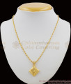 Elegant Gold Plated Flower Design Pendant Short Chain Collections SMDR251