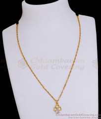 Small Lucky Charm Diamond Pendant With Gold Chain SMDR2516 Small Lucky Charm Diamond Pendant With Gold Chain SMDR2516