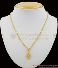 Fancy White CZ Stone Handmade Pendant Chain For College Regular Use SMDR252 Fancy White CZ Stone Handmade Pendant Chain For College Regular Use SMDR252