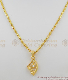 Fancy White CZ Stone Handmade Pendant Chain For College Regular Use SMDR252 Fancy White CZ Stone Handmade Pendant Chain For College Regular Use SMDR252