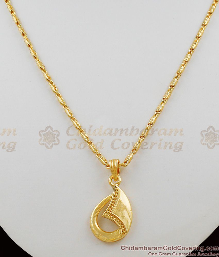 Classic Real Gold Dollar Pendant Short Chain For Ladies Online Shopping SMDR253