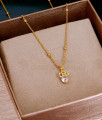 Light Weight Gold Plated Ad Stone Pendant Chain For Girls SMDR2535 Light Weight Gold Plated Ad Stone Pendant Chain For Girls SMDR2535