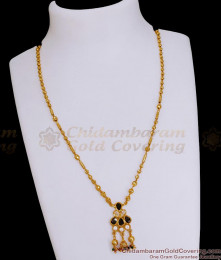 Evil Eye Hanging Stone Pendant Modern Gold Mangalsutra Designs SMDR2575