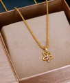 Butterfly Design Ruby White Stone Pendant Twisted Chain SMDR2615 Butterfly Design Ruby White Stone Pendant Twisted Chain SMDR2615