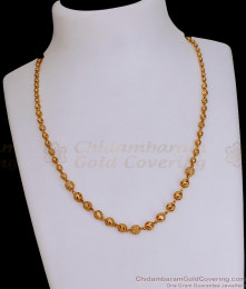 Full Golden Beads Matt Finish Necklace Design Without Stone SMDR2636