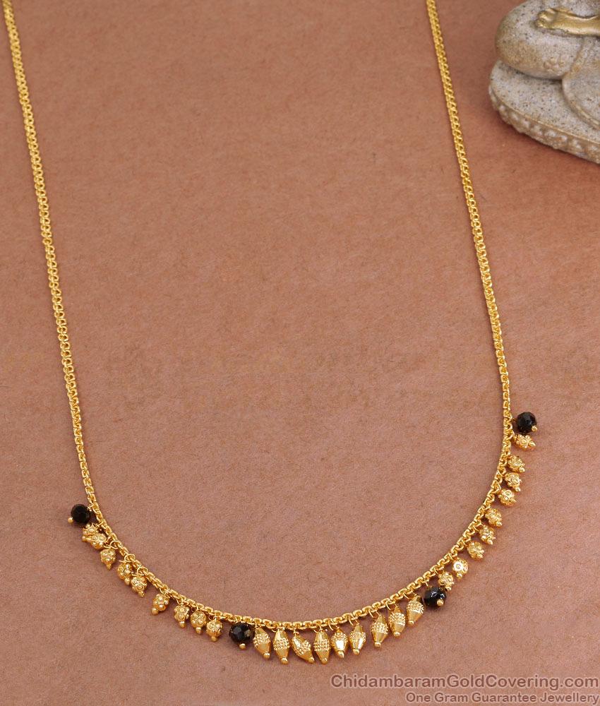 Light Weight Black Beads Necklace Design Shop Online SMDR2639