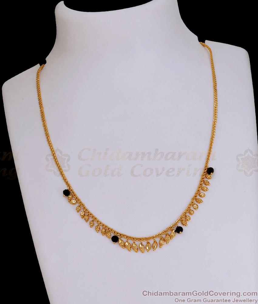 Light Weight Black Beads Necklace Design Shop Online SMDR2639