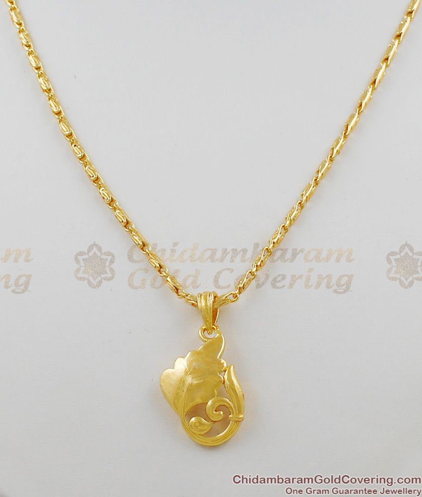 Golden Leaf Attractive Model Short Chain For Womens Buy Online SMDR264