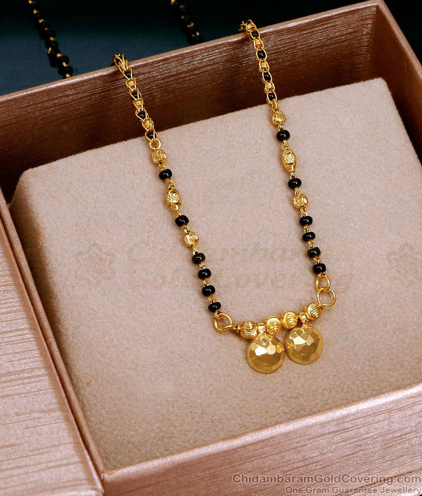 Latest Andhra Thali Black Beads Thali Chain For Women SMDR2642