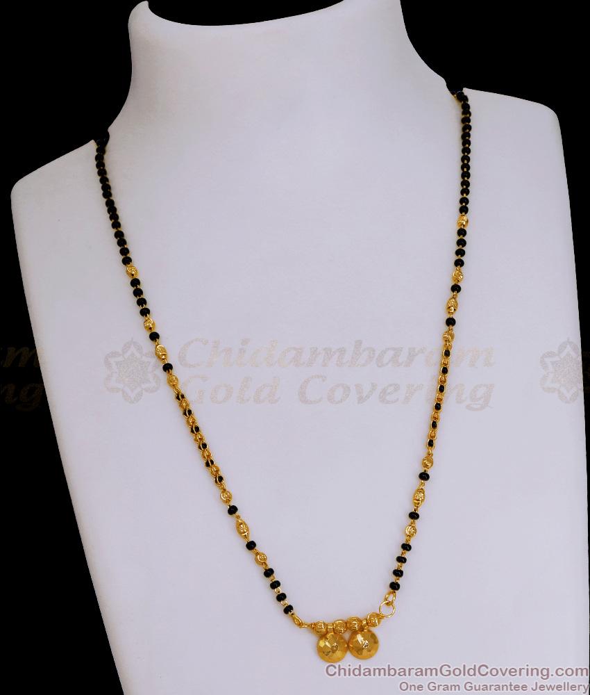 Latest Andhra Thali Black Beads Thali Chain For Women SMDR2642