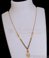 New White Stone Gold Plated Short Mangalsutra Chain SMDR2645 New White Stone Gold Plated Short Mangalsutra Chain SMDR2645