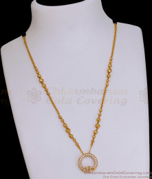 White Stone Gold Imitation Necklace Design For Women SMDR2648 White Stone Gold Imitation Necklace Design For Women SMDR2648