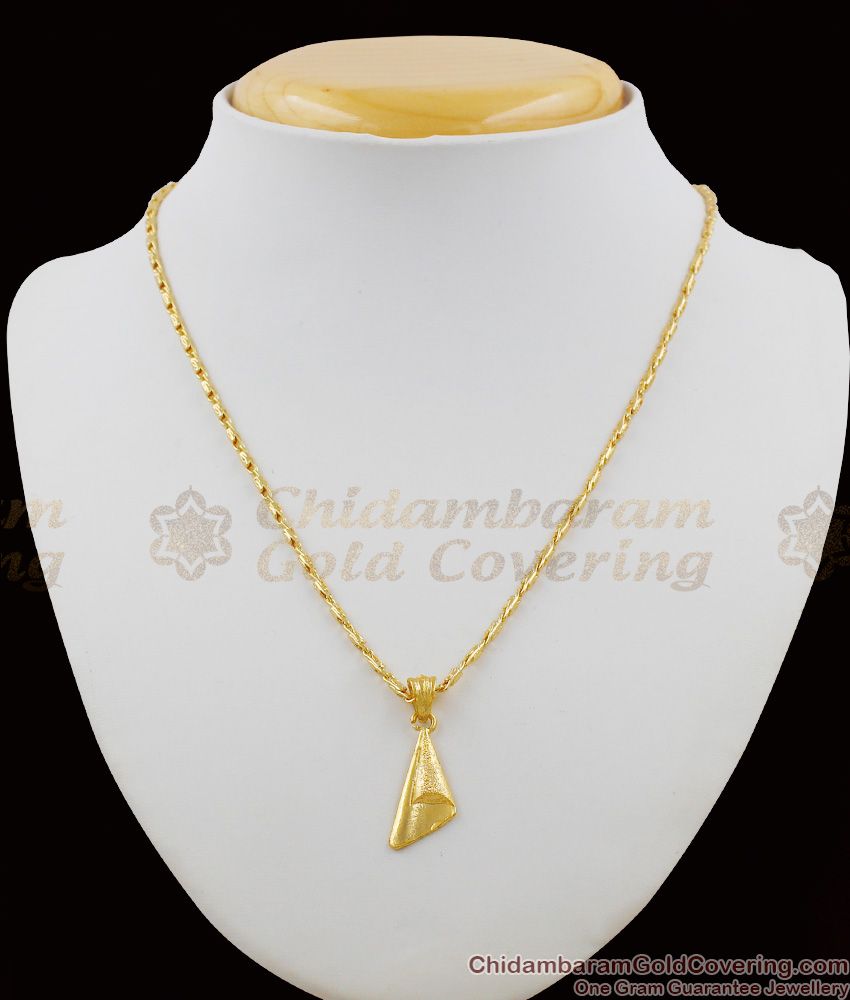New Arrival Fancy Collection Gold Plated Pendant Short Chain Online SMDR265