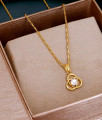 Unique American Diamond Gold Plated Pendant Chain At Affordable Price SMDR2666 Unique American Diamond Gold Plated Pendant Chain At Affordable Price SMDR2666