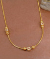Traditional One Gram Gold Pendant Short Chain Ball Design SMDR2677 Traditional One Gram Gold Pendant Short Chain Ball Design SMDR2677