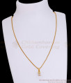 Classic Single White Stone Small Pendant Chain Shop Online SMDR2690 Classic Single White Stone Small Pendant Chain Shop Online SMDR2690