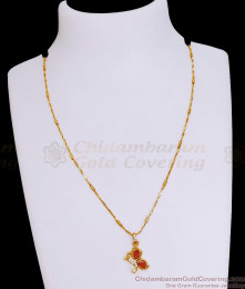 Attractive Ruby White Stone Butterfly Charm Necklace Design With Price SMDR2698 Attractive Ruby White Stone Butterfly Charm Necklace Design With Price SMDR2698