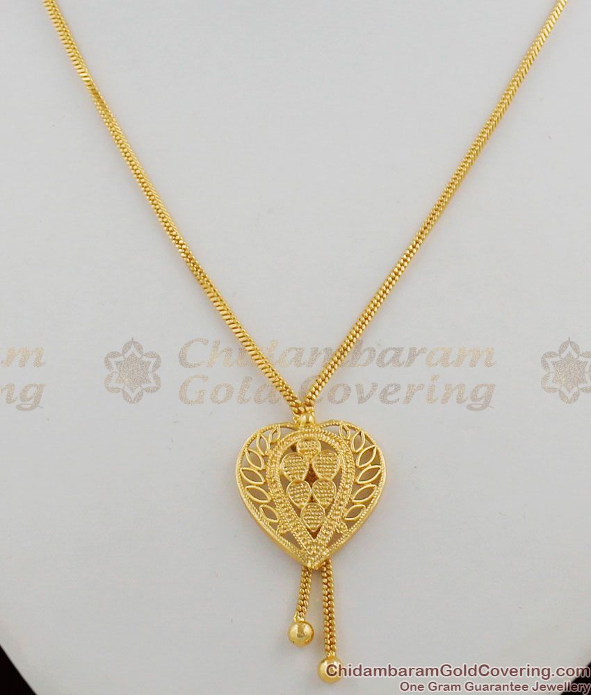 Fascinating Heart Dollar Chain Valentine Special Gifts For Lovers Pendant Collection SMDR270