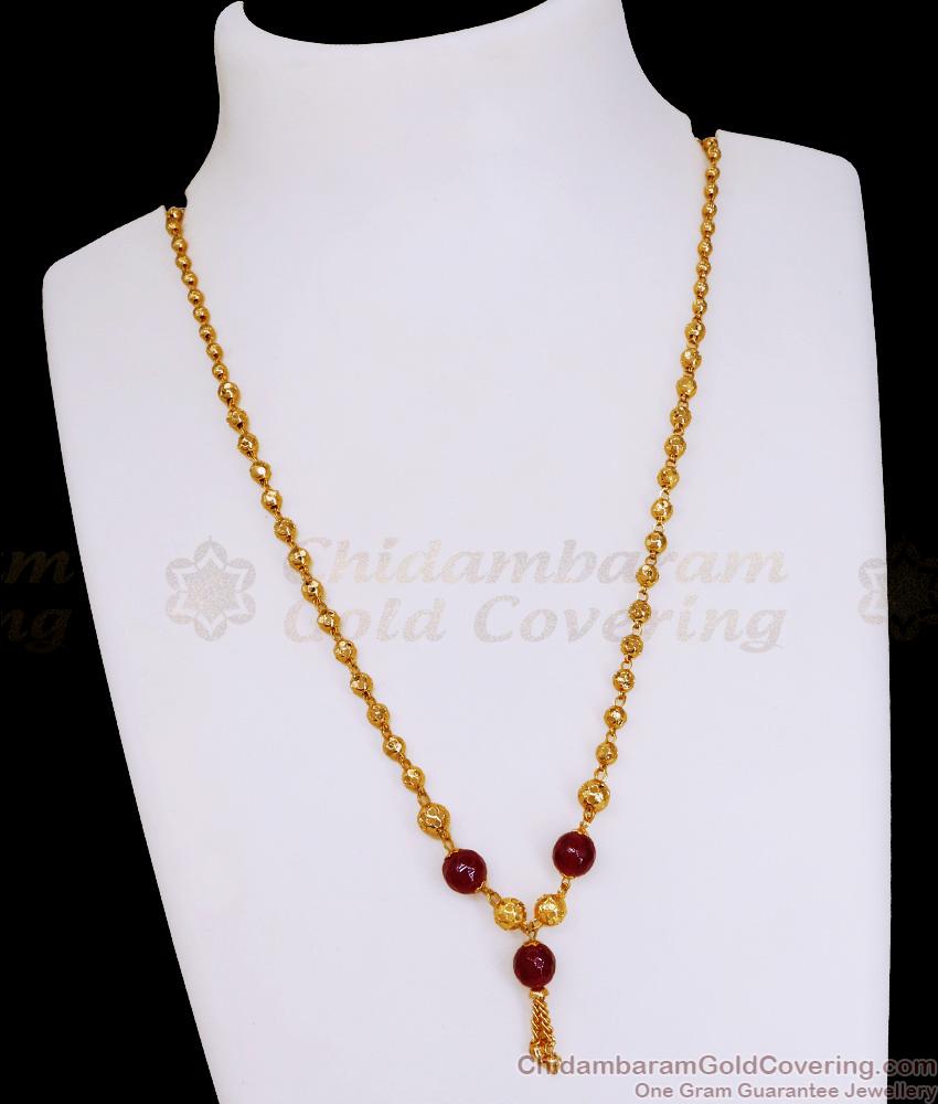 New Arrival Red Crystal Golden Beads Short Chain Designs Shop Online SMDR2718 New Arrival Red Crystal Golden Beads Short Chain Designs Shop Online SMDR2718