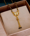 Buy Gold Plated Short Mangalsutra Butterfly Pendant Design SMDR2722