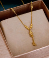 18Kt Gold Imitation Milagu Mani Plain Mangalsutra For Daily Use SMDR2723