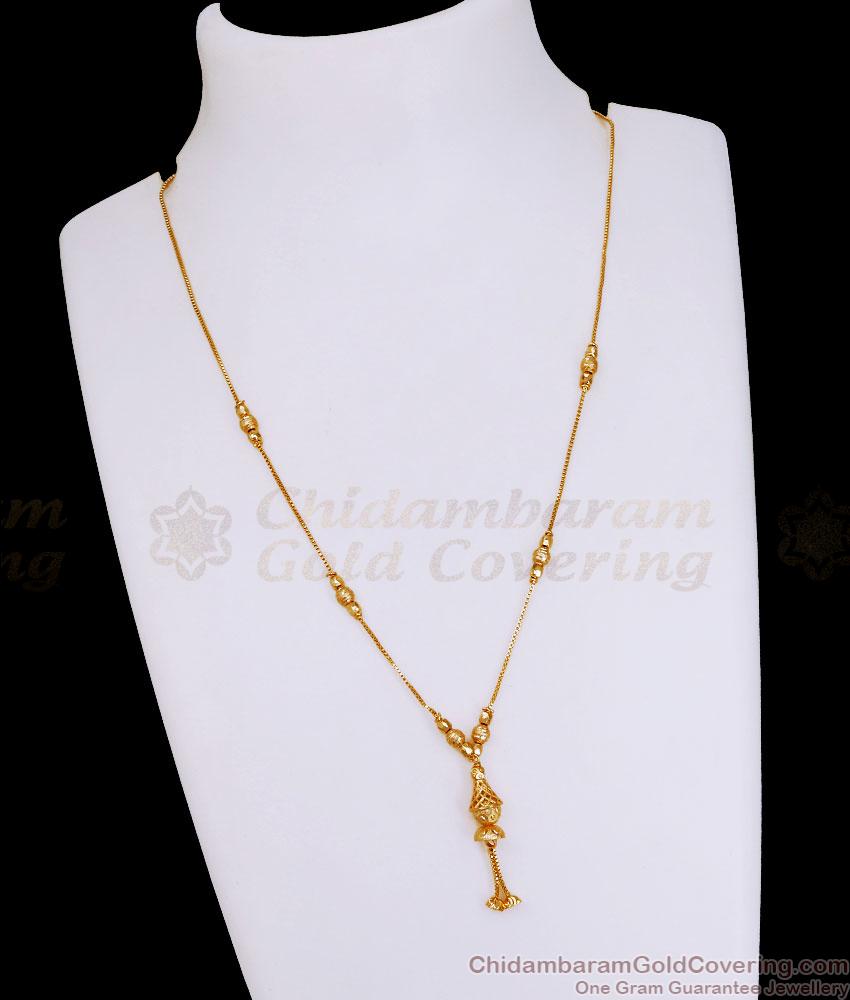 Stylish Light Weight One Gram Gold Plain Mangalsutra For Women SMDR2724