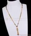 Micro Gold Plated Diamond Mangalsutra Black Beaded Chain SMDR2725 Micro Gold Plated Diamond Mangalsutra Black Beaded Chain SMDR2725