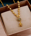 Latest Black Stone Gold Plated Short Mangalsutra Chain Online SMDR2727