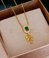 Stunning Emerald Stone 1 Gram Gold Necklace Design For Women SMDR2750