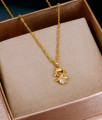 Beautiful Diamond Pendant Gold Finish Necklace Shop Online SMDR2751