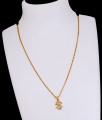 Beautiful Diamond Pendant Gold Finish Necklace Shop Online SMDR2751