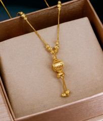 Plain One Gram Gold Mangalsutra Chain For Married Women SMDR2762 Plain One Gram Gold Mangalsutra Chain For Married Women SMDR2762