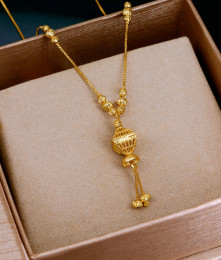 Plain One Gram Gold Mangalsutra Chain For Married Women SMDR2762 Plain One Gram Gold Mangalsutra Chain For Married Women SMDR2762
