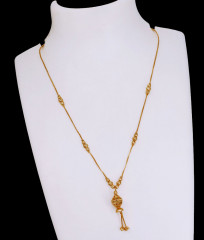 Plain One Gram Gold Mangalsutra Chain For Married Women SMDR2762 Plain One Gram Gold Mangalsutra Chain For Married Women SMDR2762
