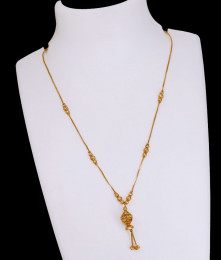 Plain One Gram Gold Mangalsutra Chain For Married Women SMDR2762 Plain One Gram Gold Mangalsutra Chain For Married Women SMDR2762