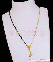 High Quality Trendy Black Bead Mangalsutra Thali Chain Design At Affordable Price SMDR2774